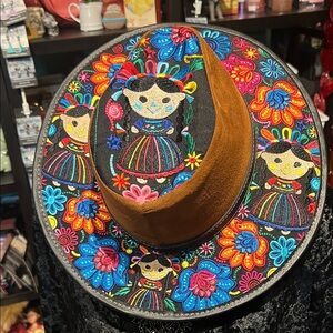 Colorful Embroidered women Hat